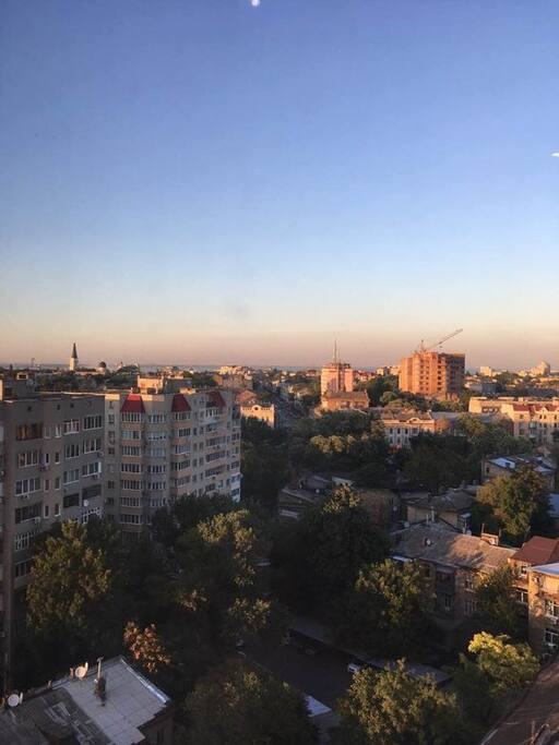 Вид из окон спальни.