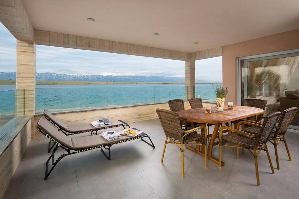 Terrace with a breathtaking sea view
