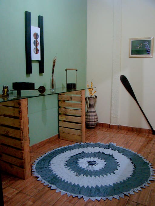 Hall de entrada de um dos quartos