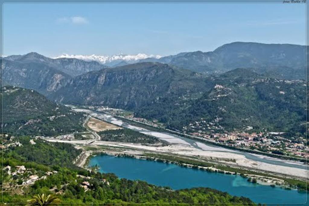 Le Broc, lac et confluent