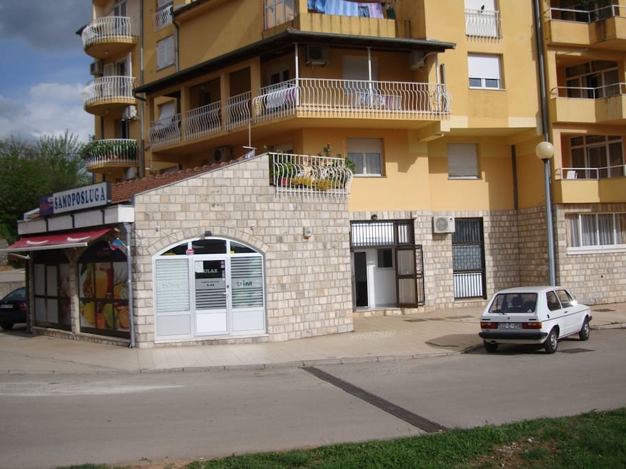 Supermarket next to the apartment