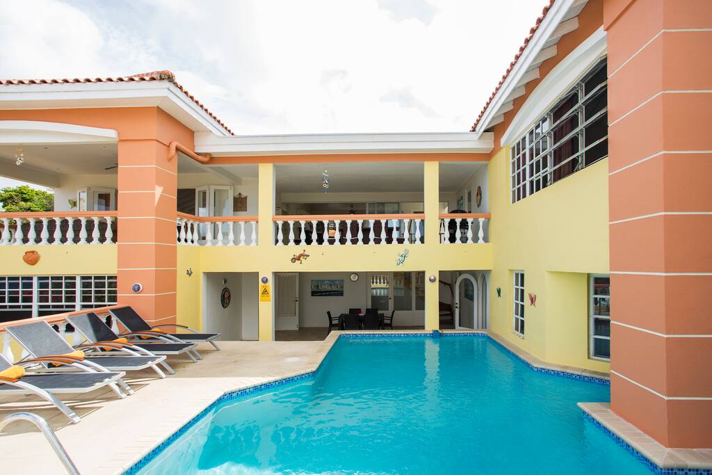 Porch, balcony, ground floor bedroom 2, first floor MBR.