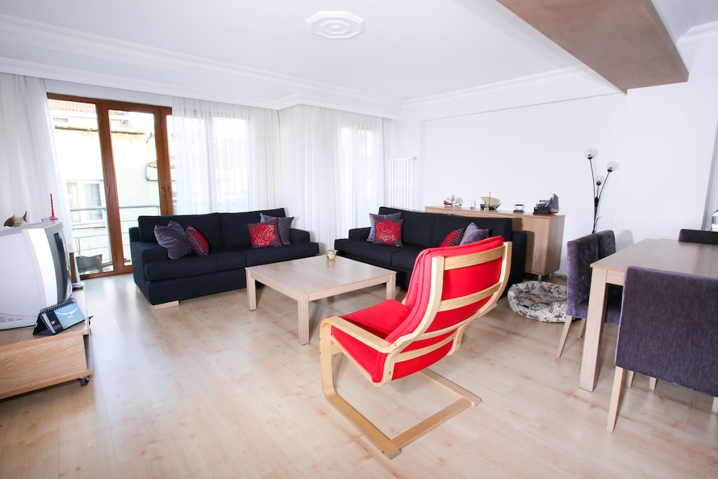 The living room downstairs.