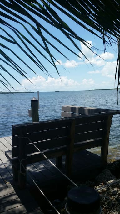 Fish off the deck , or sit and relax ! This is your view, everyday!!!