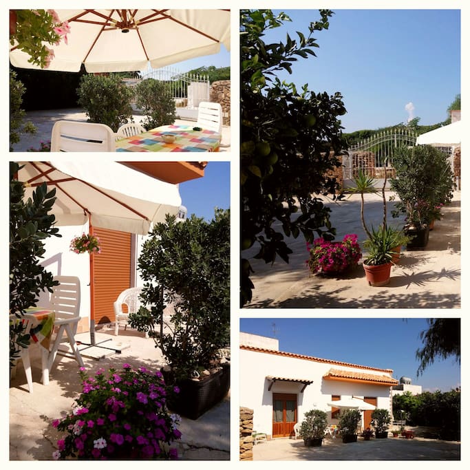 Different angles of the terrace