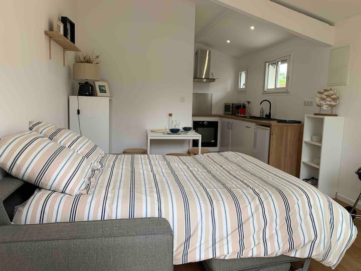 Studio Cosy Avec Grand Jardin Privé, Proche Océan. - Mimizan
