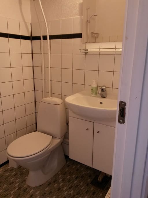 Toilet med bruser