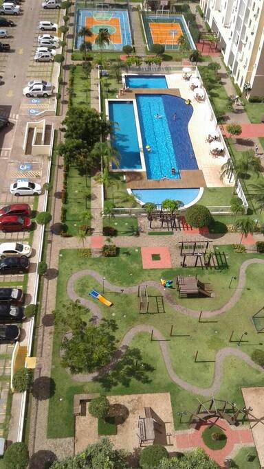 Vista da área de lazer