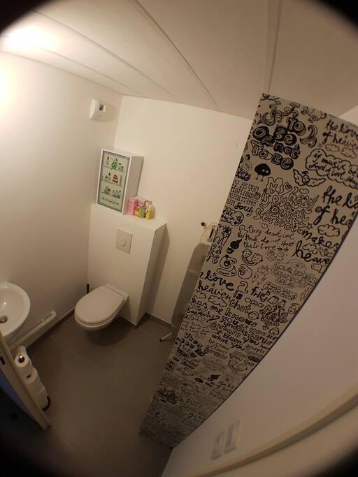 WC séparé avec lave mains