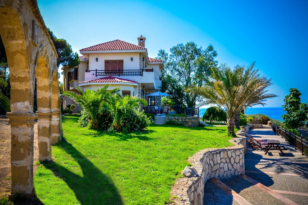 Outside the Villa