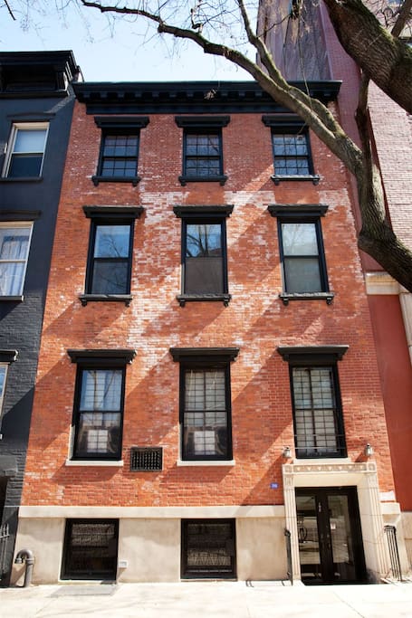 Our 1830's Townhouse overlooking a small local park.