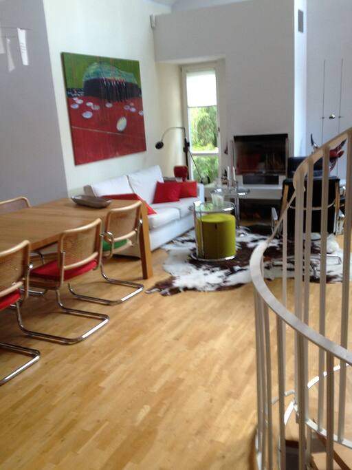 Kamin und Sitzecke