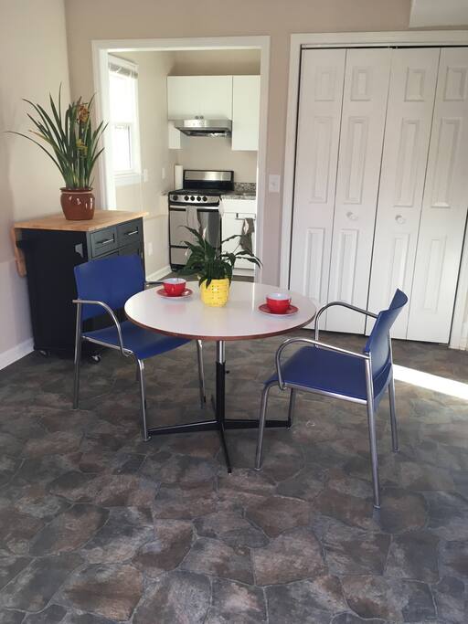 Completely separate room for dining.