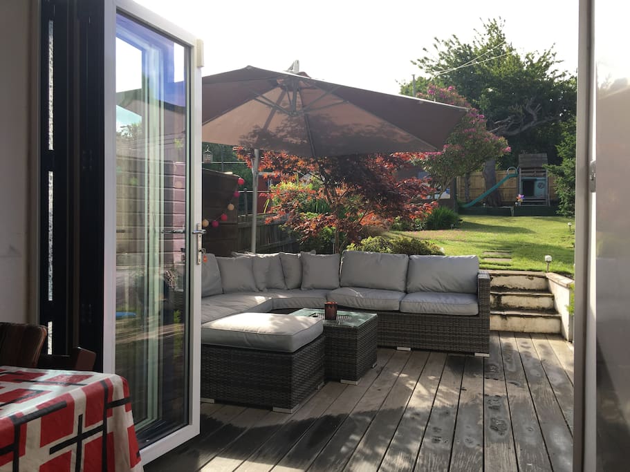 Decking & garden