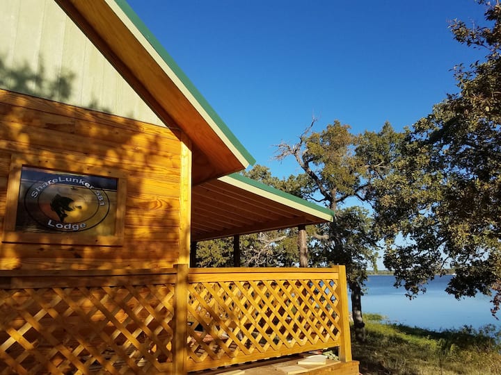 Lunker Lodge at Lake Leon Cabins for Rent in Eastland County, Texas