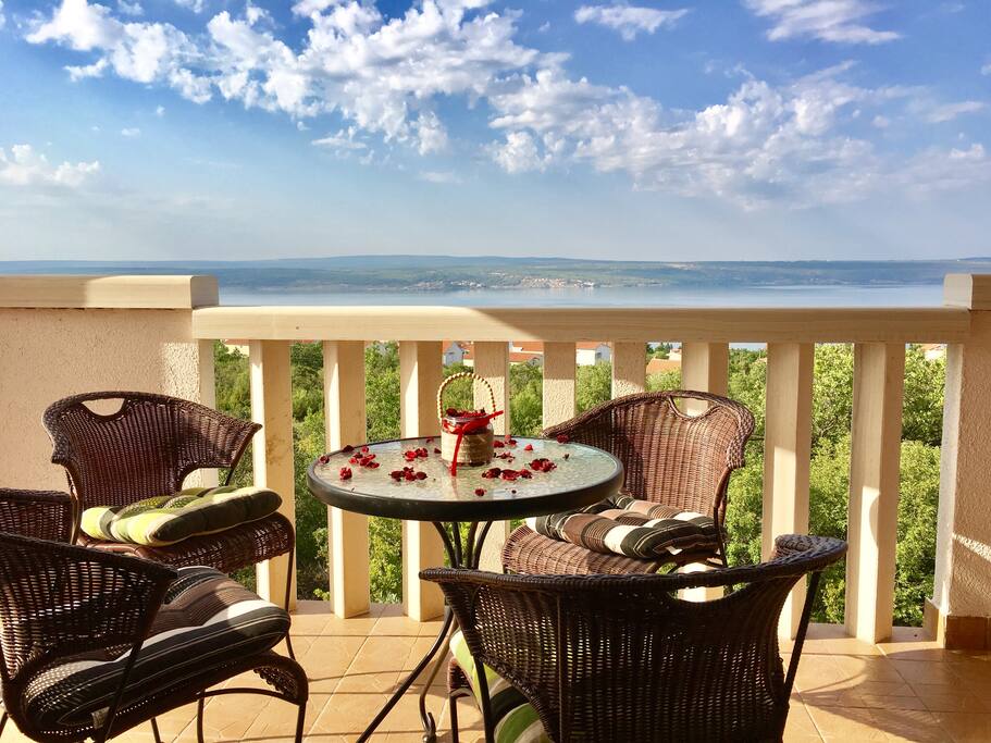 Balcony with the view.