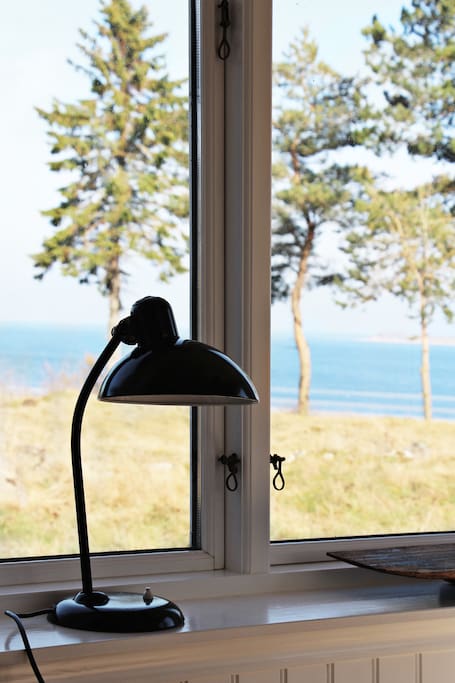 The view over the fjord from the diningarea