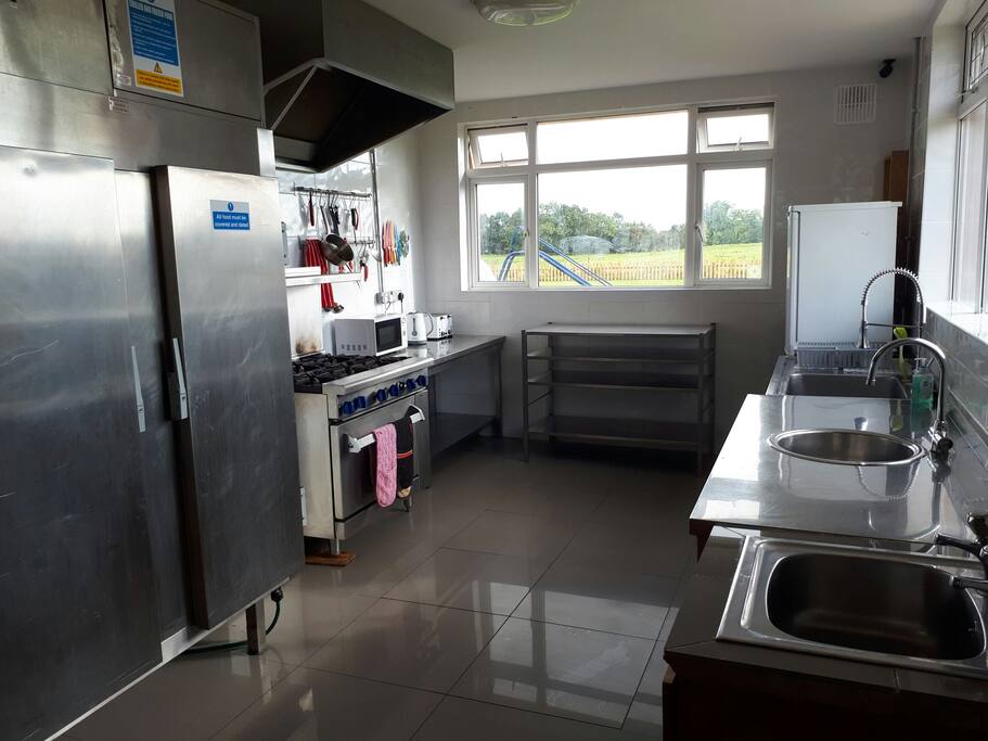 Fully equipped commercial kitchen