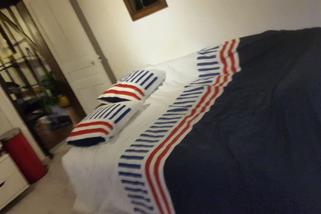 2eme piece avec un canapé lit confortable et neuf
(rez de chaussée)