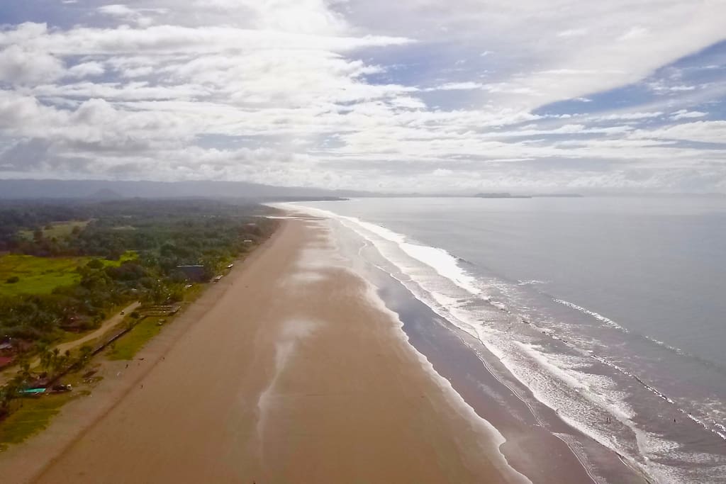 Playa Las Lajas, a 15 km long pristine beach