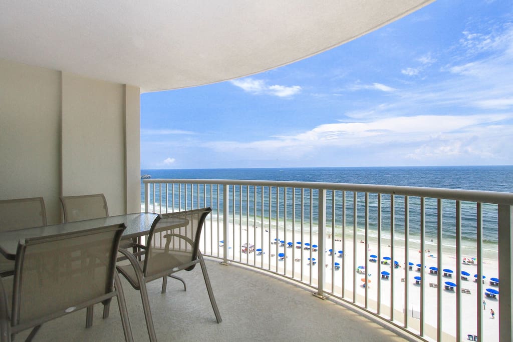 Private balcony overlooking the Gulf