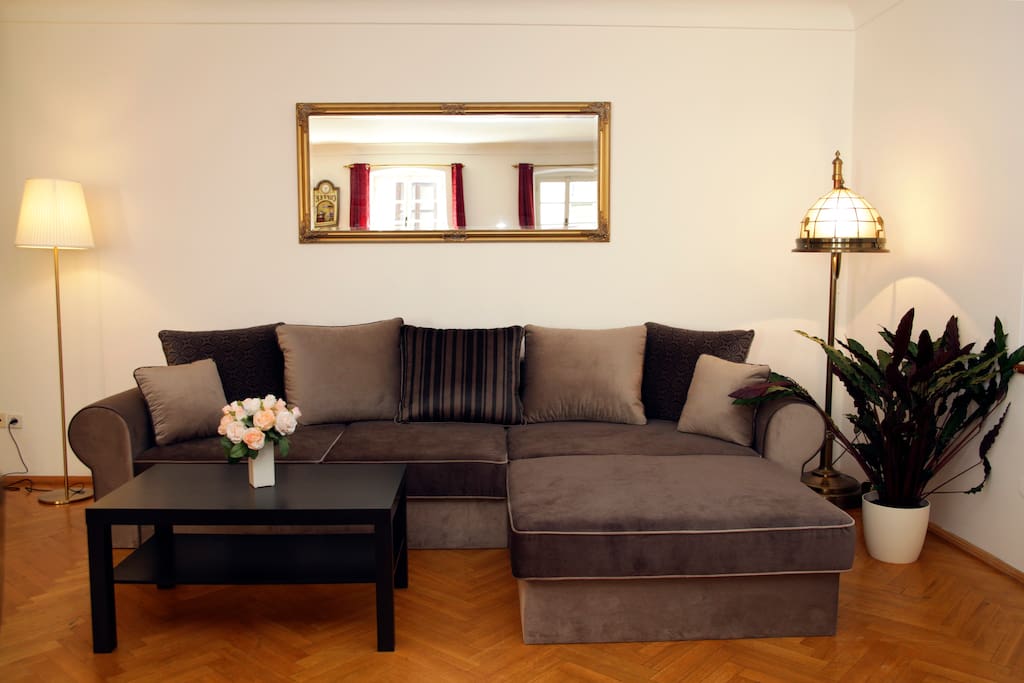 Living Room (Sofa can be used as double bed)