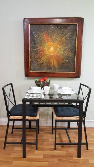 Dining Area, additional chairs will be provided if needed.