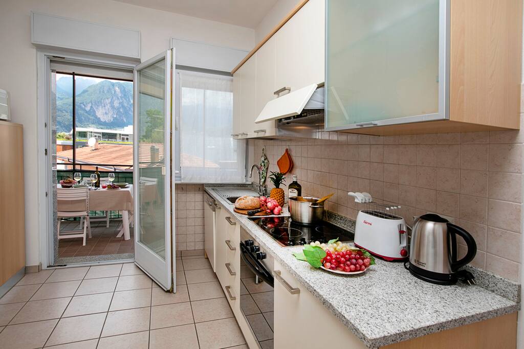 The kitchen - with a dishwasher