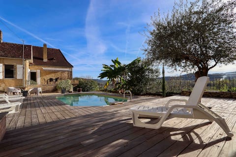 House with superb valley view