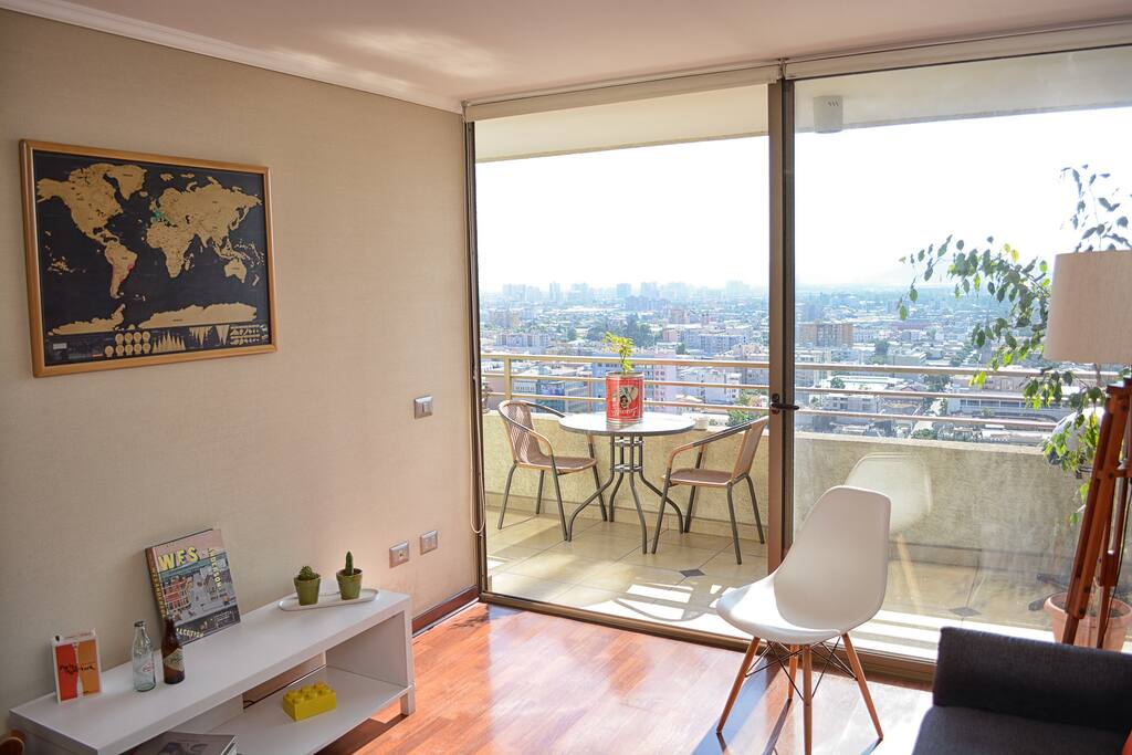 Living room with beautiful view