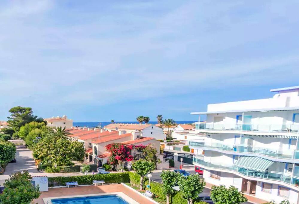 100 m from beach