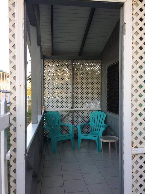 Front Porch with Muskoka Chairs