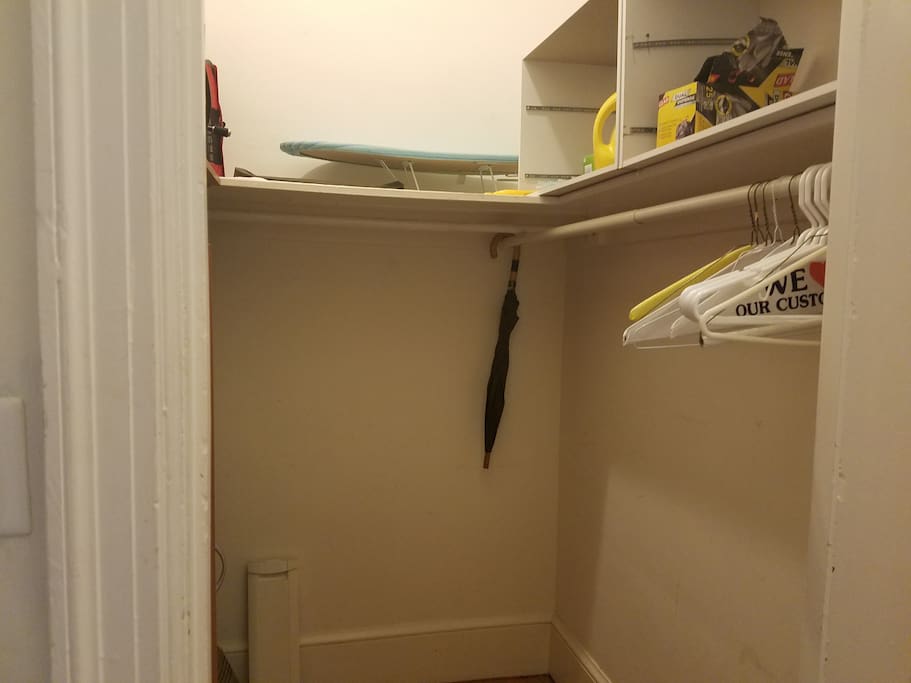 Walk-in closet. Great storage.