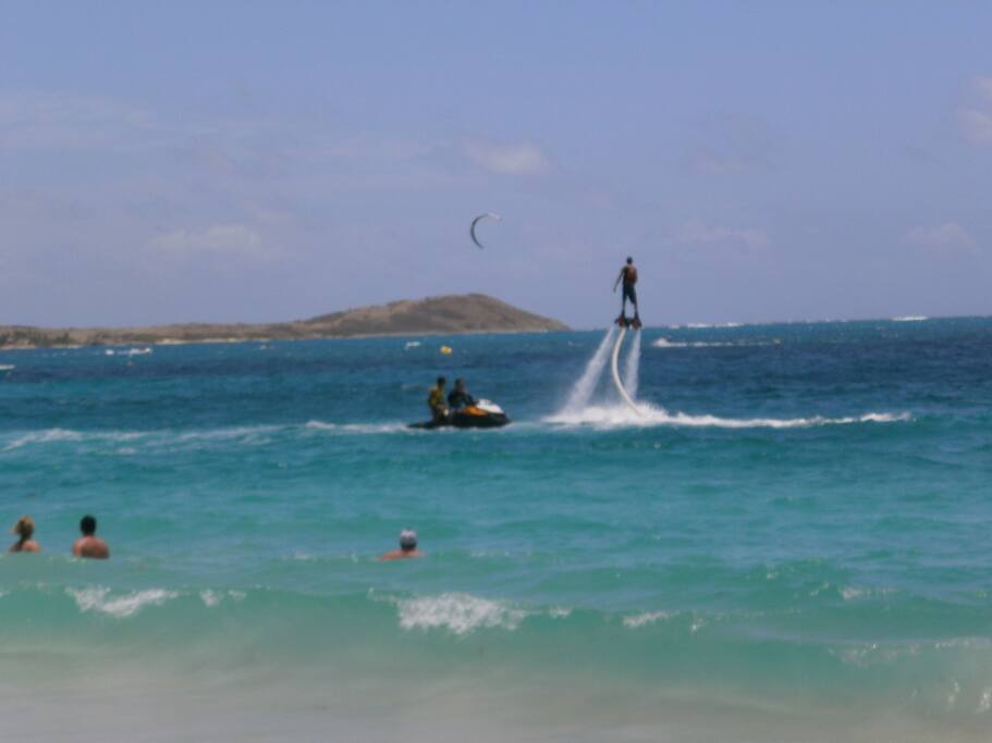 La plage front de mer