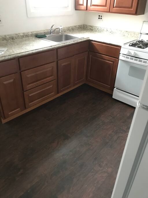 New renovated kitchen with new appliance.