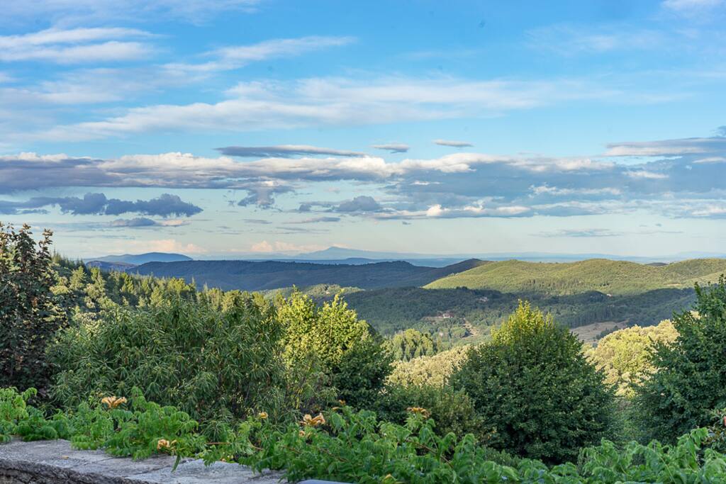 vue de la terrasse au fond "le ventoux"
100kms à vol d'oiseau
