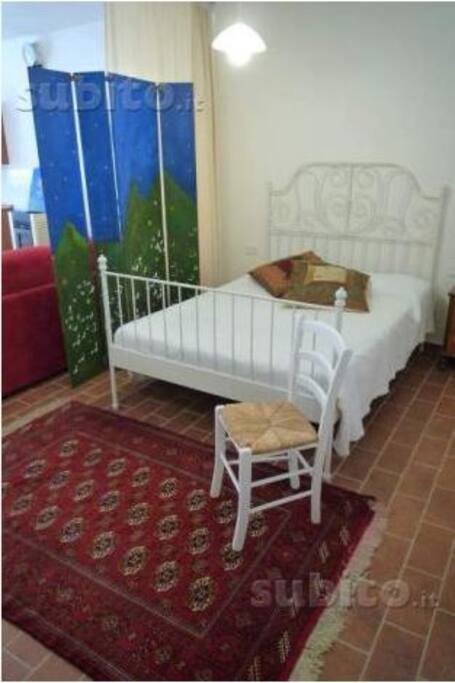 zona notte con letto matrimoniale