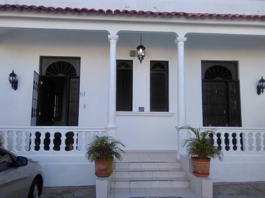 This is the entrance to the main house and to the apartments