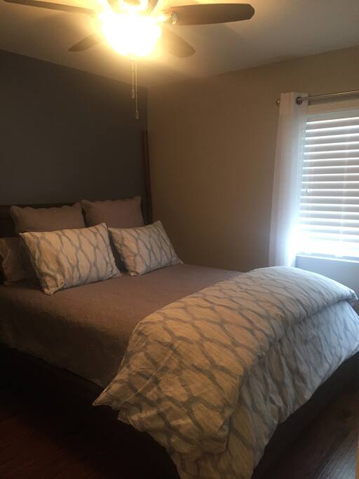 One private bedroom "like new" with updated everything and comfy queen size bed!