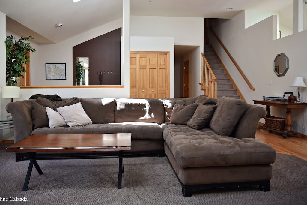 The large open layout is perfect for entertaining friends and family.