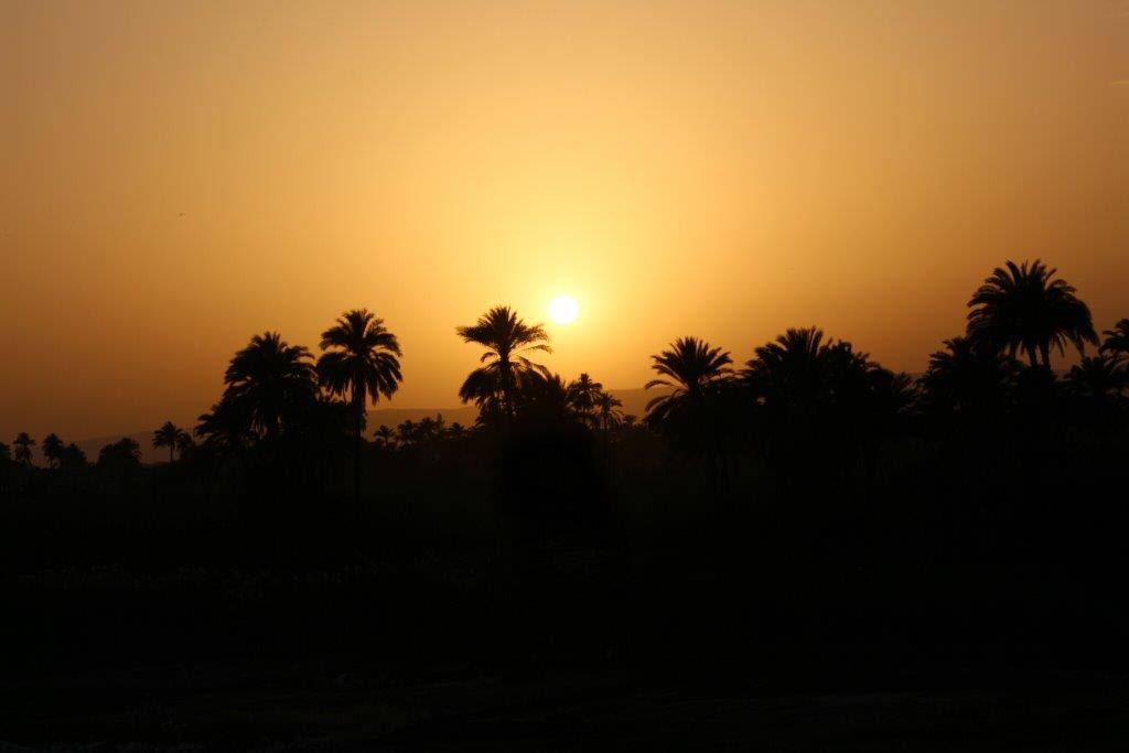 Sunset view from the rooftop