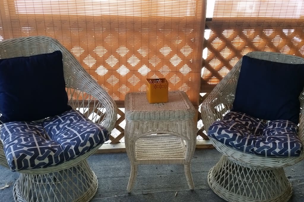 More seating on screened-in porch