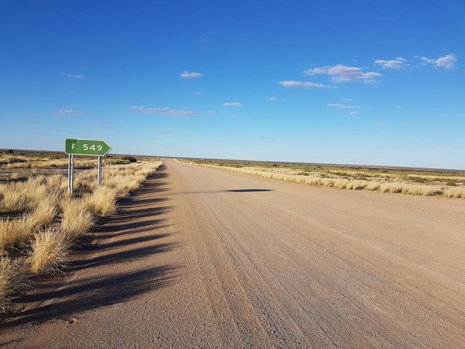 Farm road to Branddam Cottage