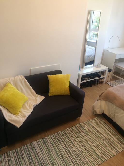 Sofa converts to a small double
