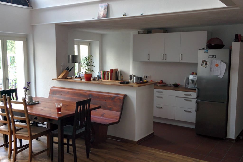 Kitchen and dining table