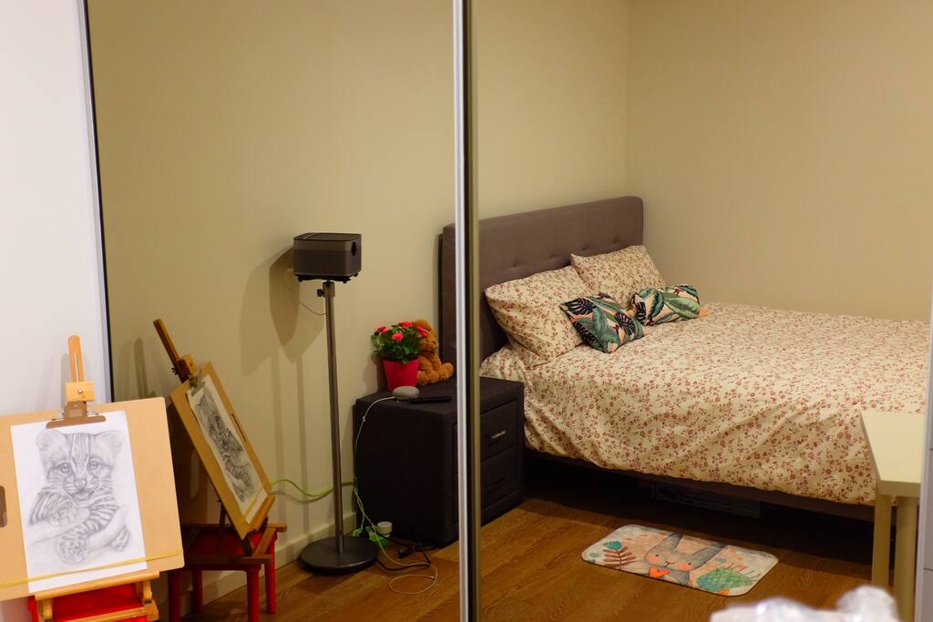 Lovely room with Google Home, Projector and high quality of mattress.