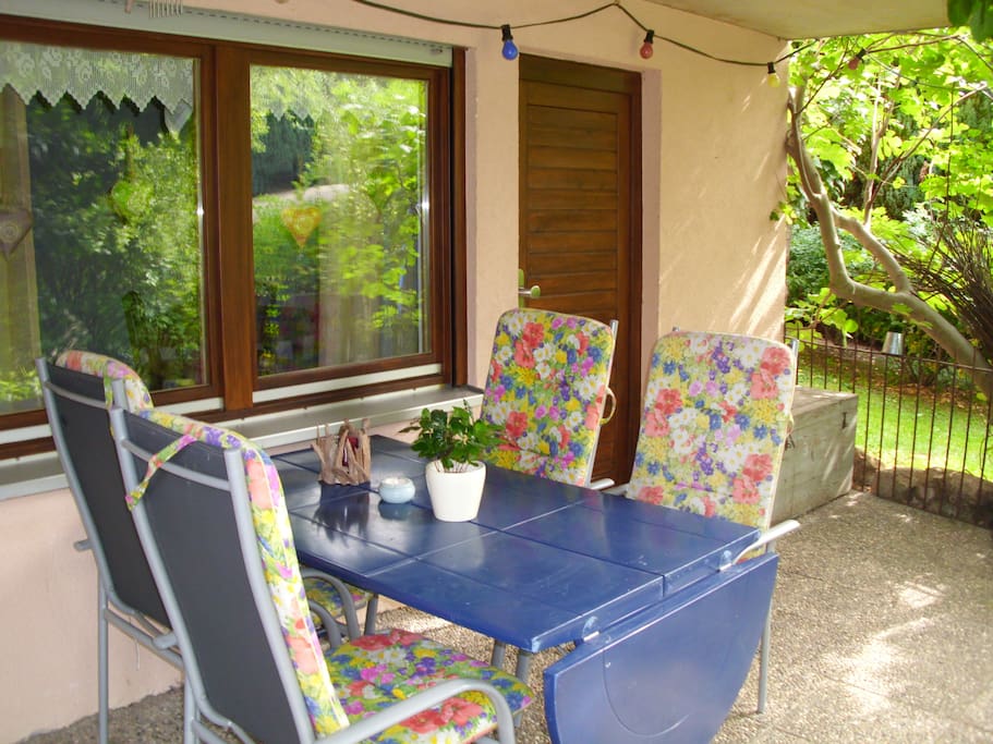 Terrasse mit Eingang