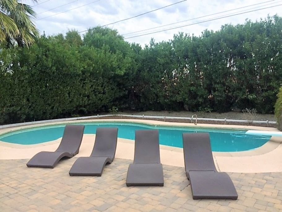Very private pool area for catching some AZ rays