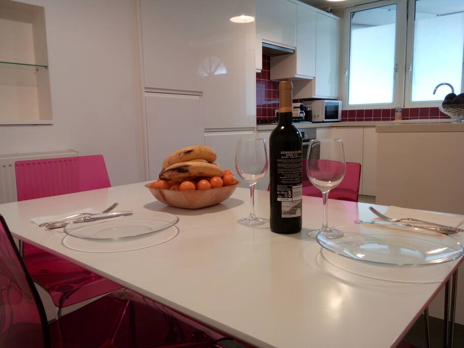 Dining area in the kitchen