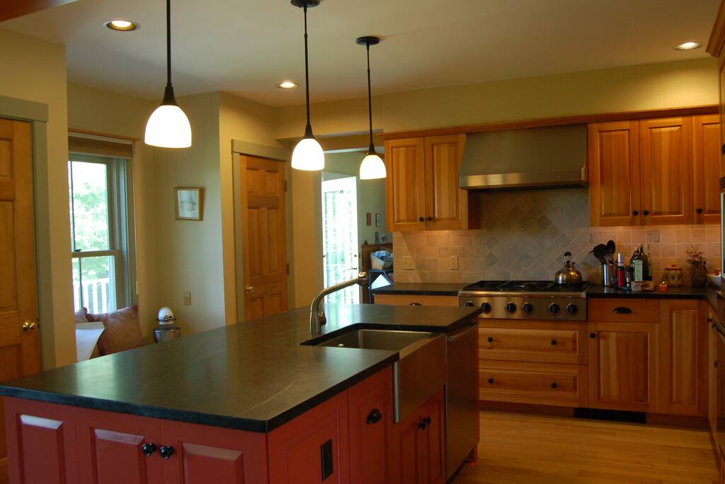 modern kitchen with all the features